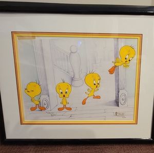 Original Warner Brothers limited edition cel, Tweety's Great Escape 132/500